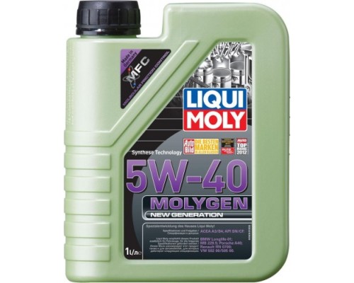 Масло моторное LIQUI-MOLY SAE 5W40 Molygen New Generation 1 л 9053 синтетическое [9053]