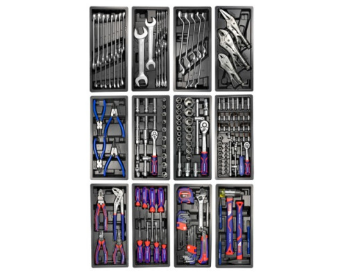 Тележка инструментальная WORKPRO WP285002A, 7 ящиков с 12 ложементами