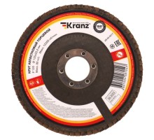 Круг лепестковый Kranz KR-90-0017 торцевой, p120, 125х22,2мм