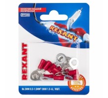 Наконечник REXANT 06-0415-A кольцевой изолированный ø 6.5 мм 0.5-1.5мм² (НКи 1