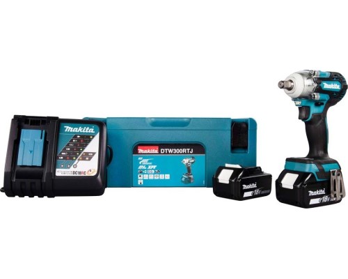 Гайковерт аккумуляторный MAKITA DTW 300 RTJ [DTW300RTJ]