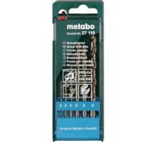 Набор сверл по металлу METABO HSS-Co 6 шт. (2-8 мм) 627119000 [627119000]