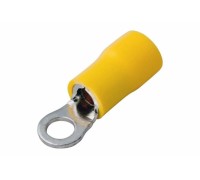 Наконечник REXANT 08-0052 ( уп 100 шт ) кольцевой изолированный ø 5.3 мм 4-6 мм² желтый [08-0052]