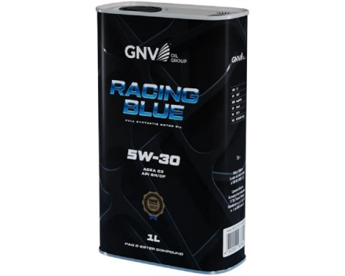 Масло моторное GNV Racing Blue 5W30 PAG Synthetic 1 л (металл. канистра) GRB1012072011140530001