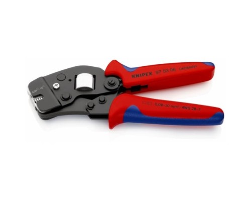 Пресс-клещи KNIPEX KN-975308SB для контактных гильз DIN 46228