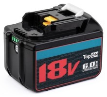 Аккумулятор TopON для Makita BL1860B 18В, 6.0Ah (Li-Ion)  [TOP-PTGD-MAK-18-6.0]