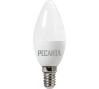 Лампа светодиодная Ресанта C37 6W 4000К E14 76/1/4