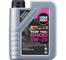 Масло моторное LIQUI MOLY SAE  0W20 Top Tec 6400 1 л 21584 синтетическое [21584]