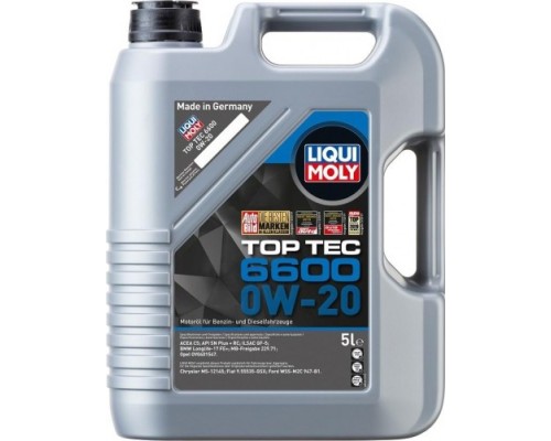 Масло моторное LIQUI-MOLY SAE 0W20 Top Tec 6600 5 л 21411 синтетическое [21411]