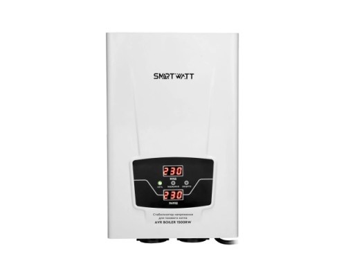 Стабилизатор напряжения однофазный SMARTWATT AVR BOILER 1500RW для газового котла Стабилизатор напряжения однофазный SMARTWATT AVR BOILER 1500RW для газового котла