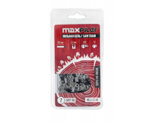 Цепь для пилы MAXPILER MXS-1,3-52-3/8 (Partner, Poulan, Husqvarna 120, 130, ECHO)