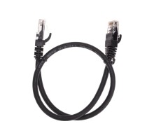 Патч-корд REXANT 02-0292-05 U/UTP, CAT 6, RJ45-RJ45, 26AWG, LSZH, черный 0,5м