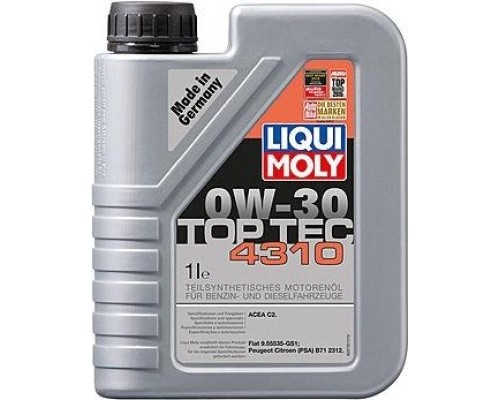 Масло моторное LIQUI-MOLY SAE 0W30 Top Tec 4310 1 л 2361 полусинтетическое [2361]