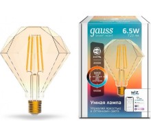 Лампа светодиодная GAUSS Smart home filament diamond 6,5w 720lm 2000-5500к e27 [1370112]