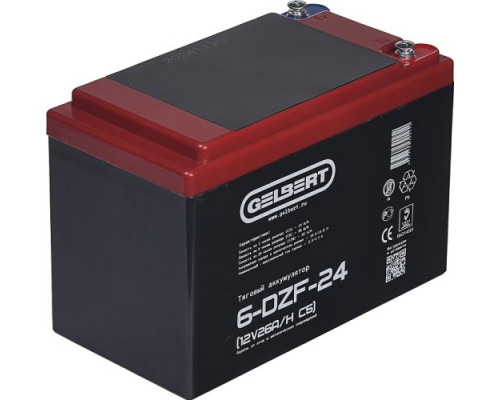 Аккумулятор GELBERT 6-DZF-24 тяговый 12V 26A/H C5