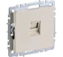 Розетка компьютерная IEK BRITE РК10-БрКр RJ45 кат.5E беж. [BR-K10-1-K10]