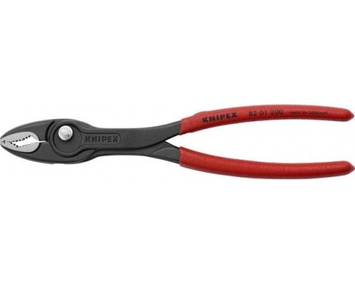 Клещи переставные TwinGrip KNIPEX 8201200 черненные, длина 200 мм, обливные рукоятки [KN-8201200]