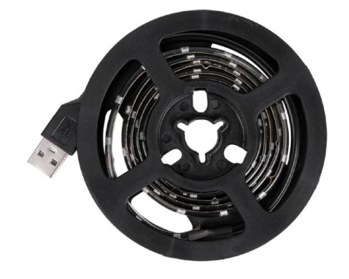 Лента светодиодная LAMPER 141-384 5B, SMD2835, 4,8Bт/м, 60 LED/м, зеленый, 8мм/1м USB коннектор