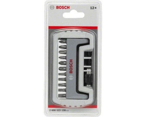 Набор бит BOSCH Extra Hard 12 шт PH/PZ/T/S + быстросменный держатель [2608522130]