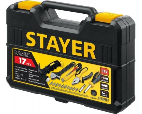 Набор столярно-слесарного инструмента STAYER Master-17 универсальный 17 предм. [2205-H17]
