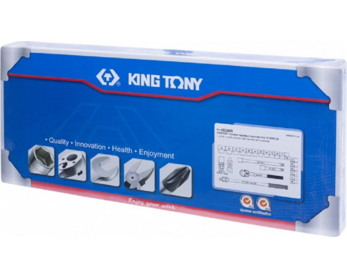 Набор головок 1/2" KING TONY 4532MR, 24 предмета