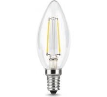 Лампа светодиодная GAUSS Свеча filament 7w 580lm 4100к е14 шаг. диммирование led [103801207-S]