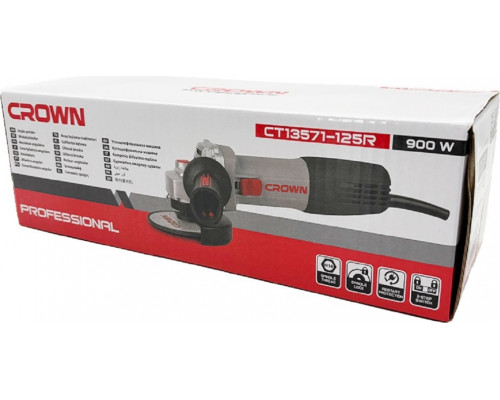 Угловая шлифмашина сетевая Crown CT13571-125R
