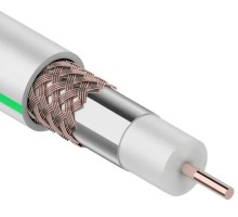 Кабель Proconnect SAT 703 B Cu/Al/Cu (0,90мм/48x0,12мм) 100м, белый 01-2431-6