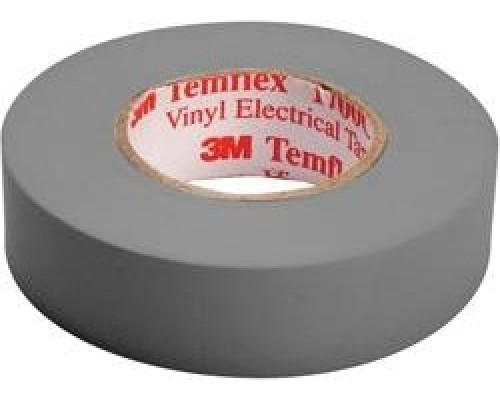 Изолента ПВХ 3M Temflex™ 1300 19 мм x 20 м, серая [7100080347]