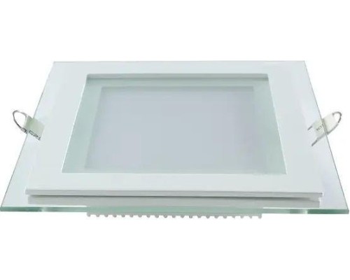 Потолочный светодиодный светильник GAUSS Glass квадрат 6w 450lm 3000k с дек стеклом led [948111106]