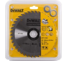 Пильный диск универсальный DeWALT 190х40тх30 мм Construction DT1153-QZ DT1153-QZ