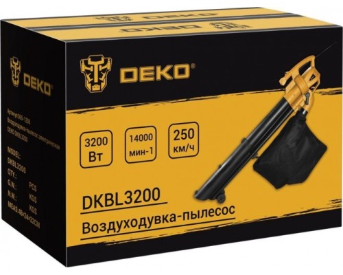 Воздуходувка-пылесос электрическая DEKO DKBL3200 [065-1208]