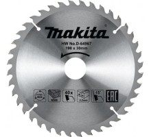 Пильный диск по дереву MAKITA 190x30x1.4x40T D-64967