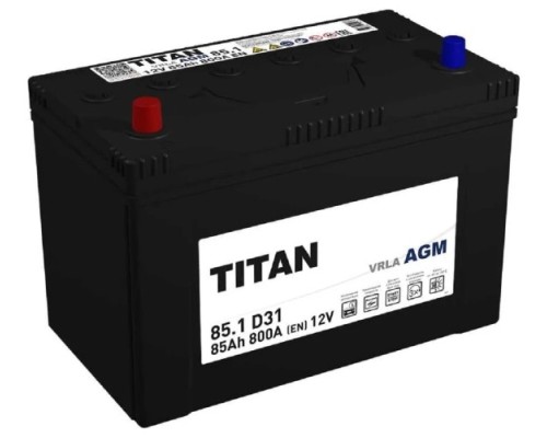 Аккумулятор Titan AGM 85.1 VRLA D31 B00 750А [4610082702974]