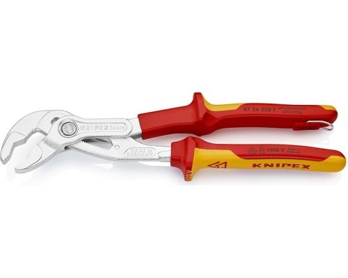 Ключ переставной KNIPEX 8726250T cobra 250 мм с фиксатором, диэлектрические [KN-8726250T]