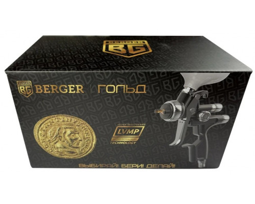 Краскопульт пневматический BERGER BG1390 «ГОЛЬД» LVMP 1.3 мм купить с доставкой и официальной гарантией