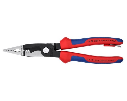 Клещи электромонтажные KNIPEX KN-1382200TBK 6-в-1