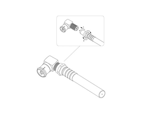 Переходник REXANT 05-4312 ( уп. 50 штук ) гн F-гн TV угловой (03-152) [05-4312]