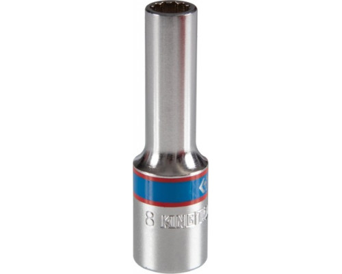 Головка двенадцатигранная глубокая 3/8" KING TONY 323008M 8 мм