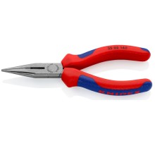 Длинногубцы KNIPEX KN-2502140SB с режущими кромками, 140 мм