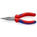 Длинногубцы KNIPEX KN-2502140SB с режущими кромками, 140 мм