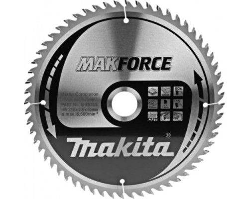 Пильный диск по дереву MAKITA 235x30x1.8x60T для makforce [B-35215]