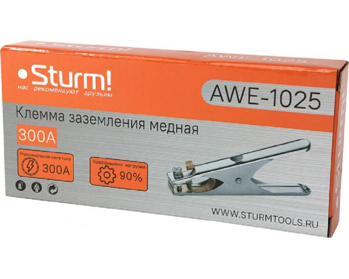 Kлемма заземления STURM AWE-1025, 300А медь [AWE-1025]