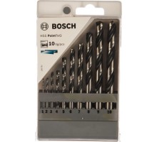 Набор сверл по металлу BOSCH HSS PointTeQ ( 1-10мм)  10 шт.  2608577348