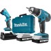 Аккумуляторная дрель-шуруповерт MAKITA DF 457 DWLE [DF457DWLE]