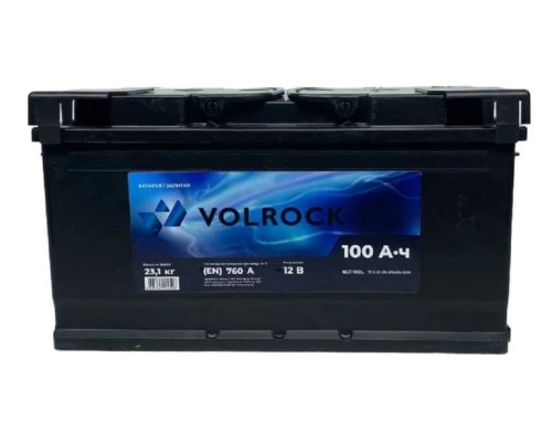 Аккумулятор VOLROCK 6СТ-100L 760А конус [4605961004508]