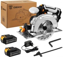 Пила циркулярная аккумуляторная DEKO DKCS20 Laser 20в 165мм 2*2.0ач 063-4210