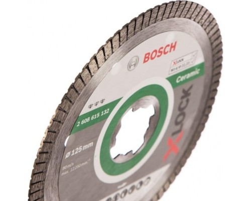 Алмазный диск для резки гранита BOSCH 125x22,23 X-LOCK Best for Ceramic Extraclean Turbo Best for Ceramic Extraclean Turbo [2608615132]