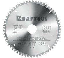 Пильный диск по алюминию KRAFTOOL Multi Material 190х30мм 60T 36953-190-30