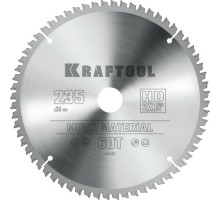 Пильный диск по алюминию KRAFTOOL Multi Material 235х30мм 64T [36953-235-30]